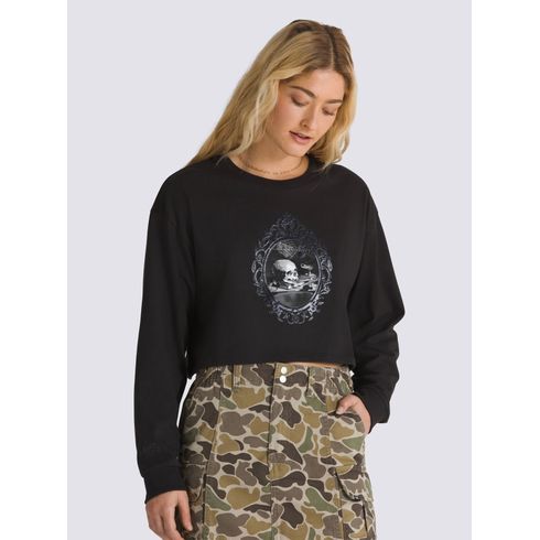 Polera Manga Larga Mujer Vanity Frame Ls Rela Negro Vans