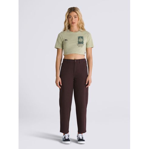 Polera Manga Corta Mujer Night Bloom Crew Cro Verde Oscuro Vans