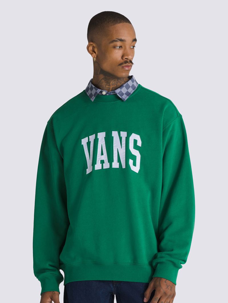 Poleron-Hombre-Original-Standards-V-Verde-Oscuro-Vans