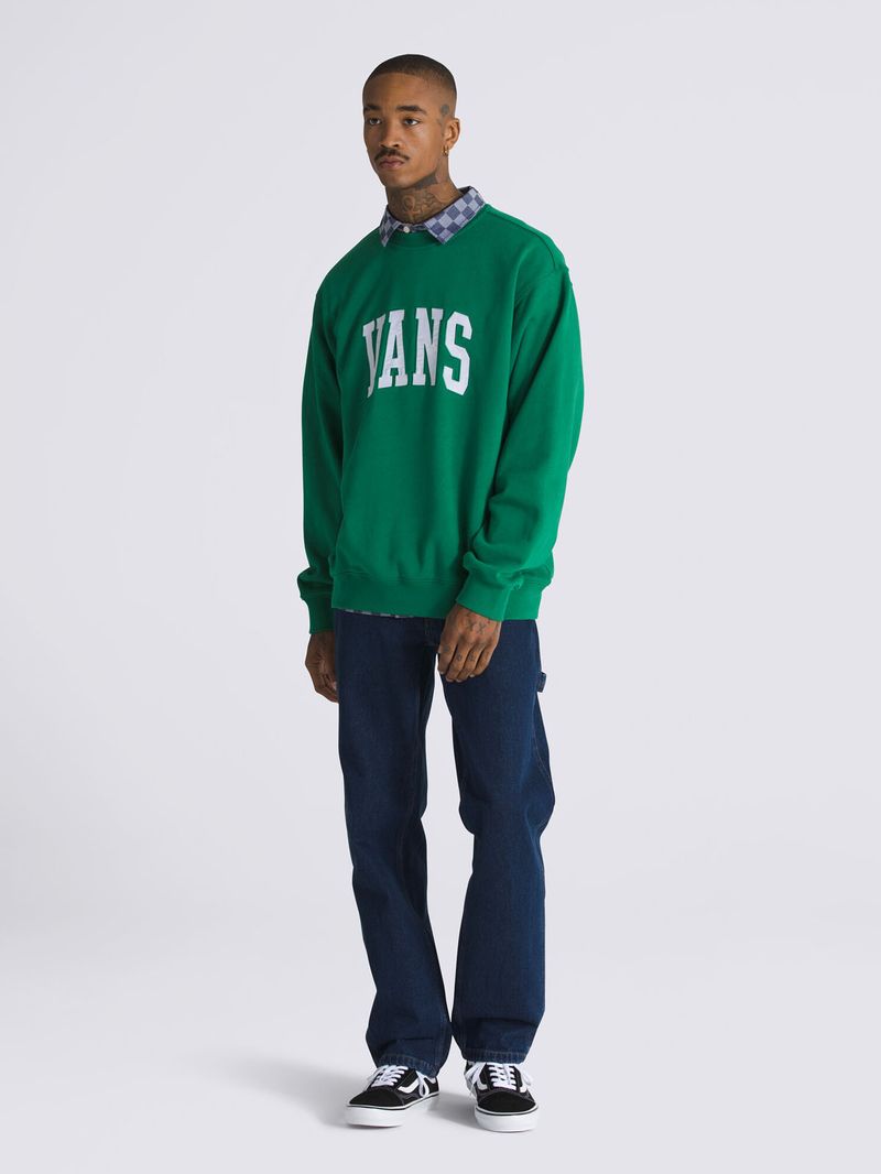 Poleron-Hombre-Original-Standards-V-Verde-Oscuro-Vans