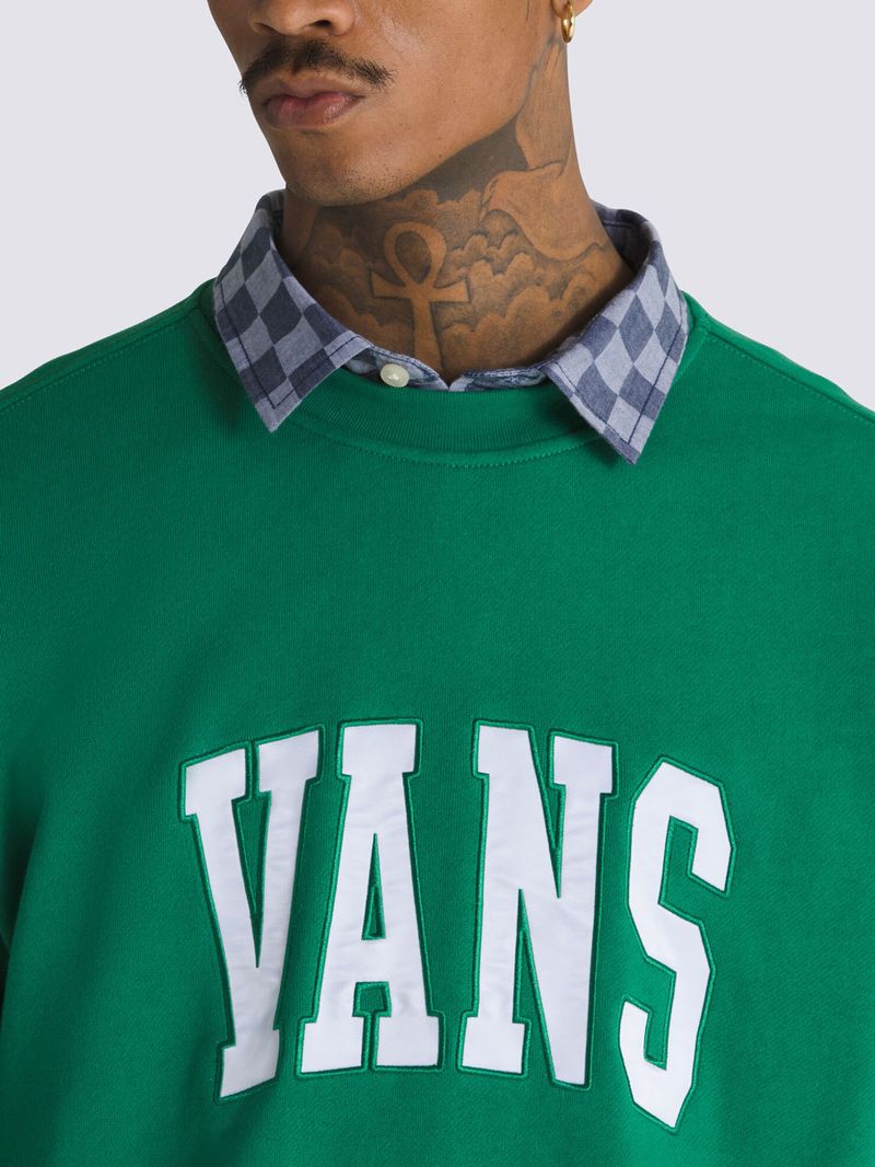 Poleron-Hombre-Original-Standards-V-Verde-Oscuro-Vans