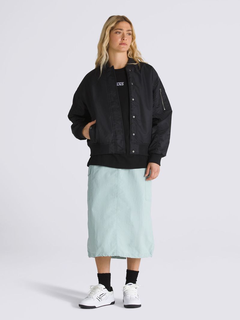 Chaqueta-Mujer-Bennett-Bomber-Negro-Vans