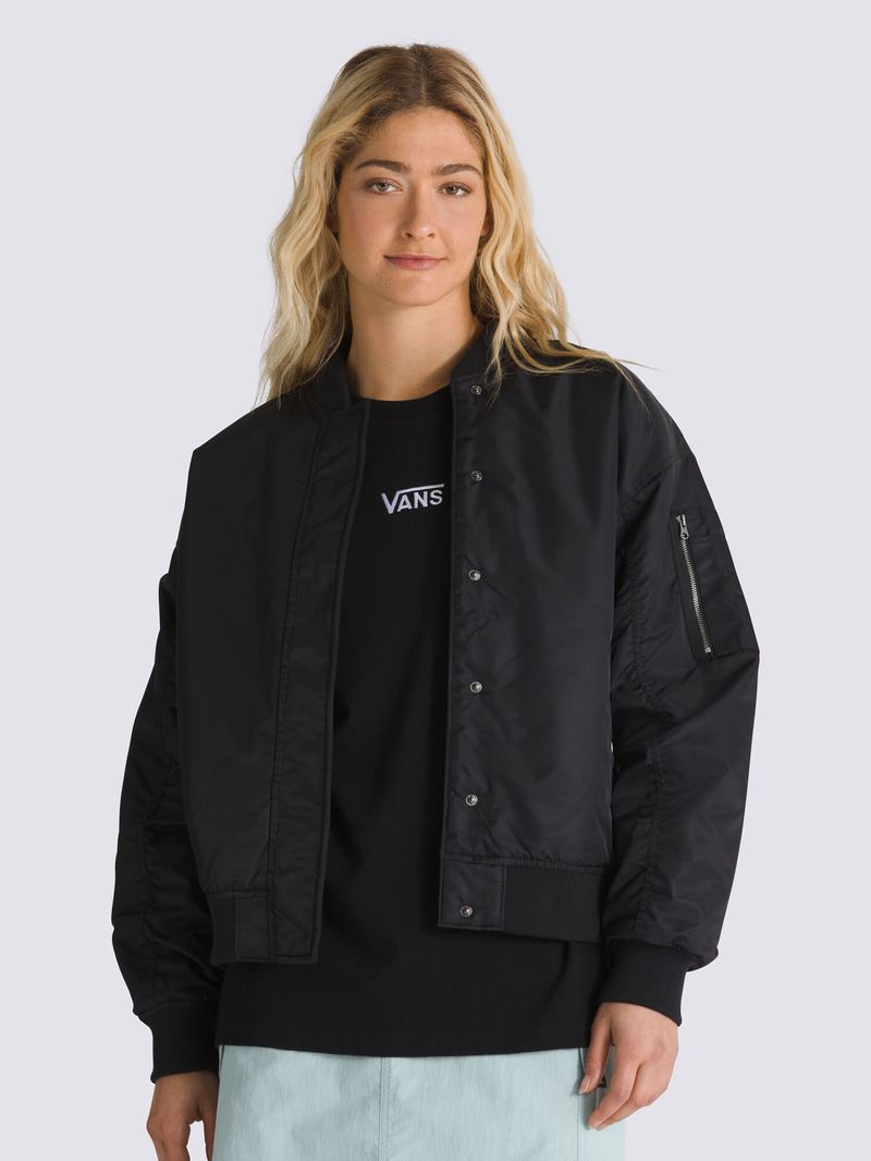Chaqueta-Mujer-Bennett-Bomber-Negro-Vans