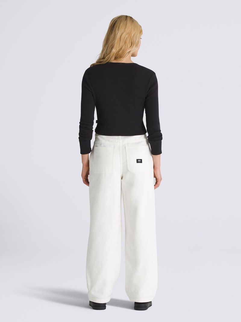 Pantalon Mujer Curbside Pant Blanco Vans