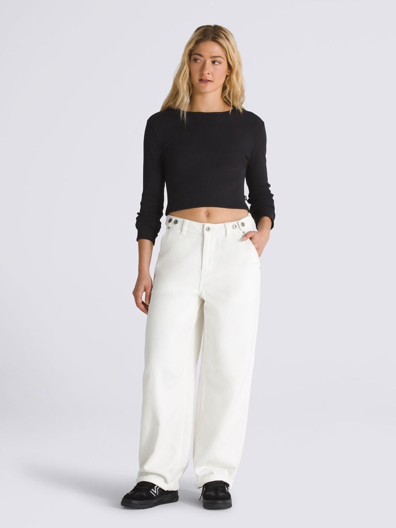 Pantalon-Mujer-Curbside-Pant-Blanco-Vans