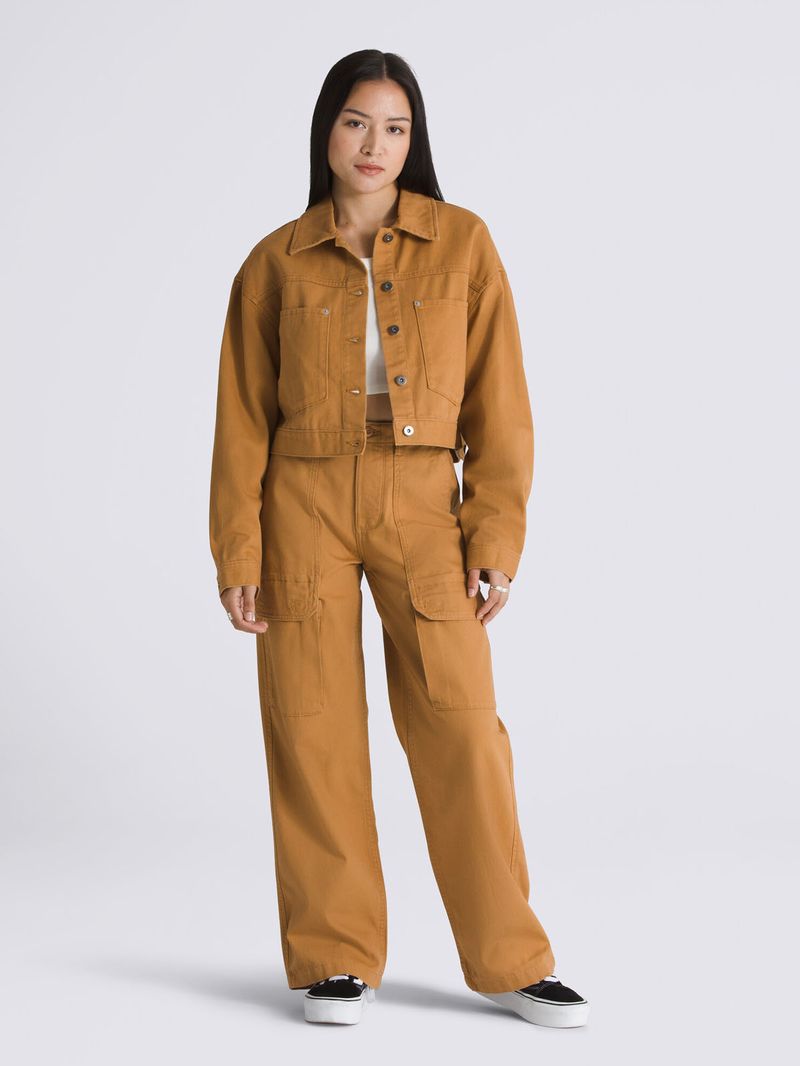Chaqueta-Mujer-Raynes-Crop-Trucker-Cafe-Claro-Vans