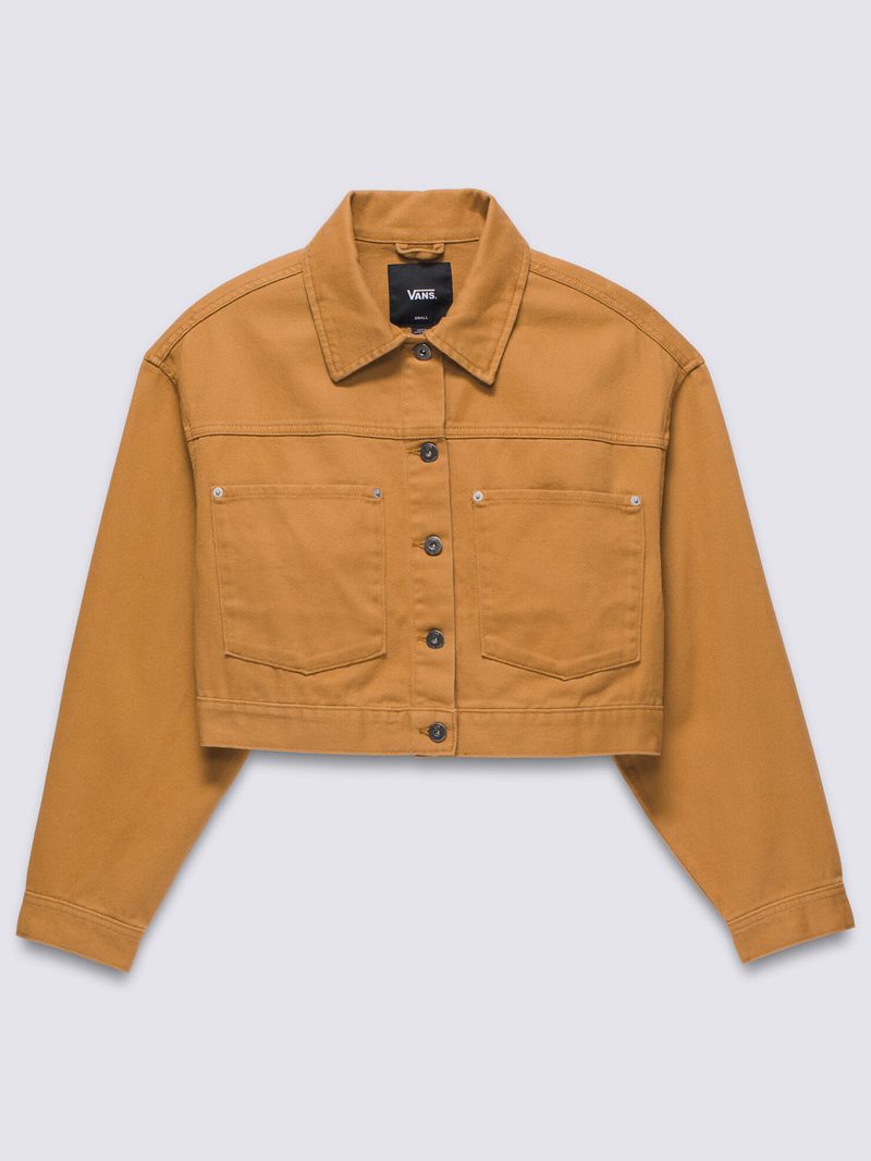 Chaqueta-Mujer-Raynes-Crop-Trucker-Cafe-Claro-Vans