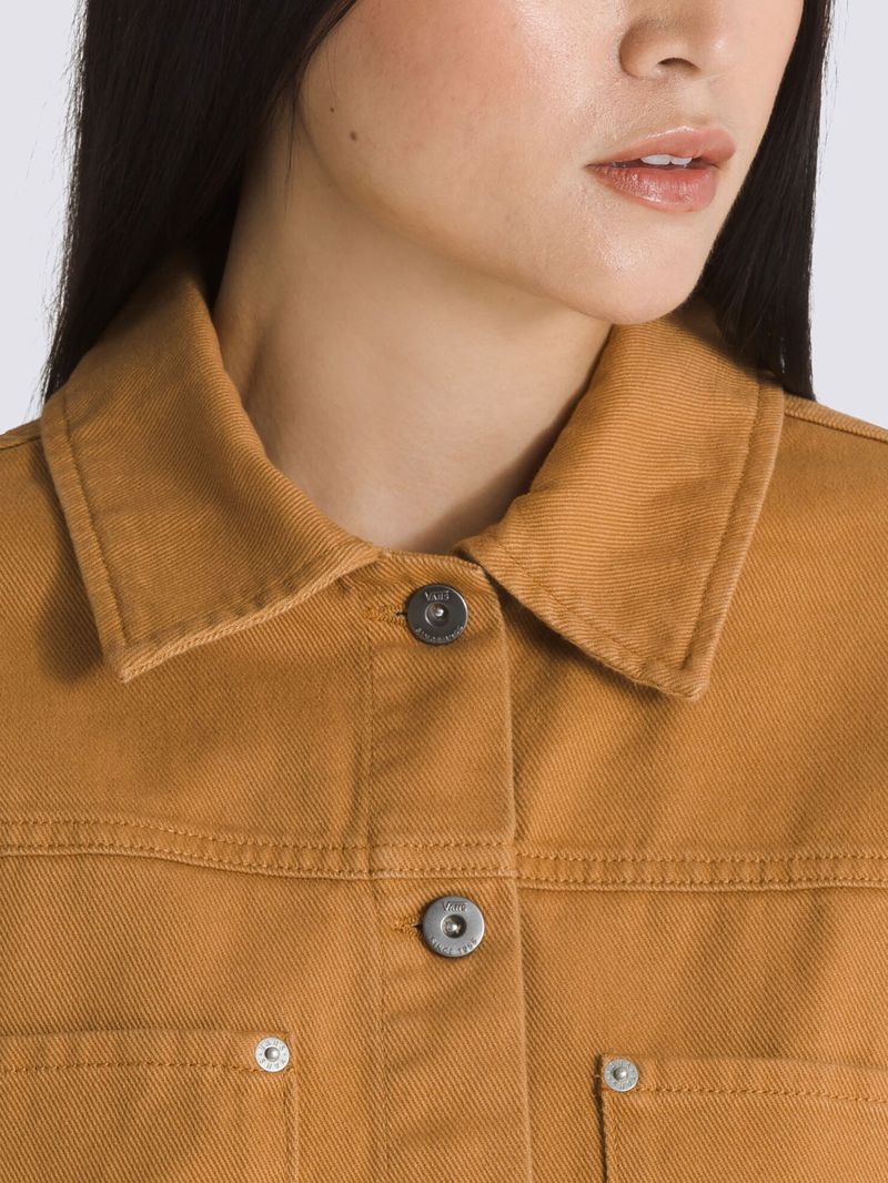 Chaqueta-Mujer-Raynes-Crop-Trucker-Cafe-Claro-Vans