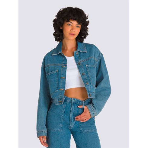 Chaqueta Mujer Raynes Denim Crop Ja Denim Vans