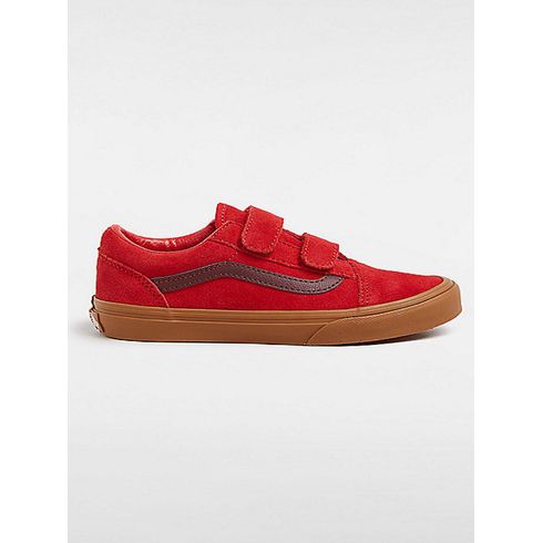 Zapatilla Casual Nino Old Skool V Rojo Vans