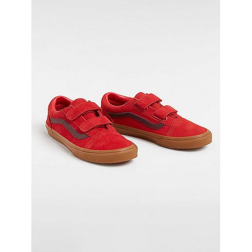 Zapatilla Casual Nino Old Skool V Rojo Vans