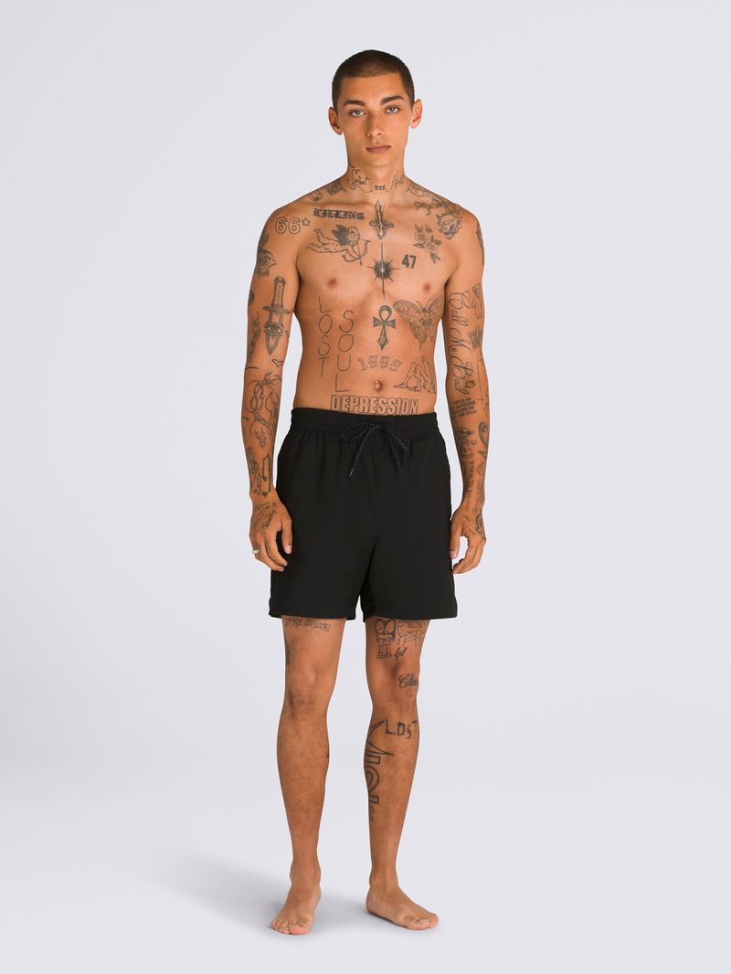 Traje-De-Baño-Hombre-Primary-Solid-Elasti-Negro-Vans