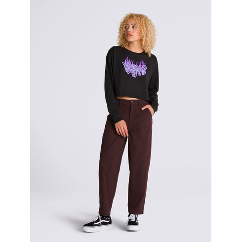 Polera Manga Larga Mujer Hot Links Ls Relax C Negro Vans