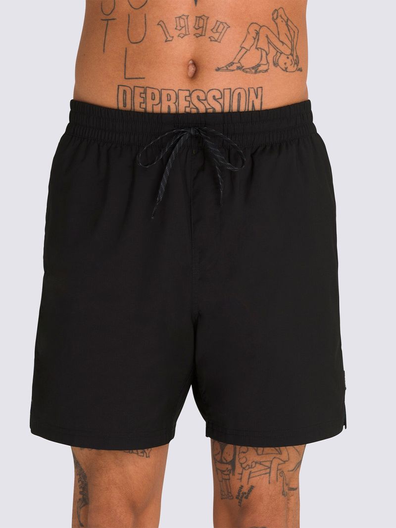 Traje De Bano Hombre Primary Solid Elasti Negro Vans Vans Chile