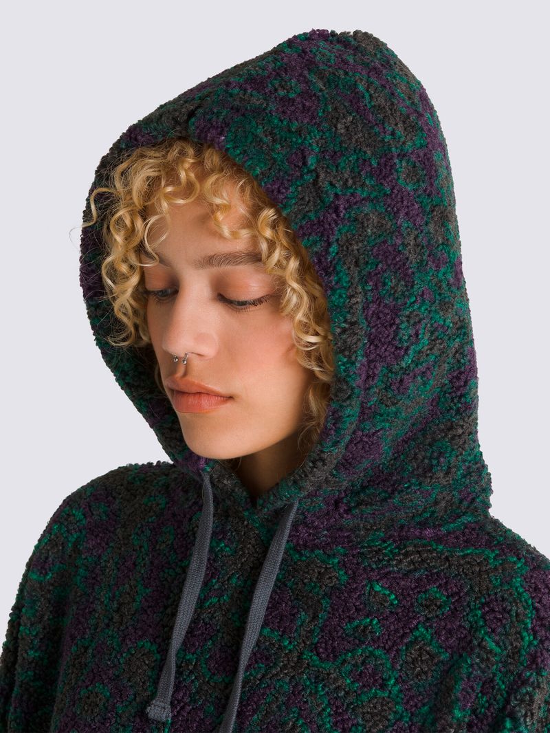 Poleron-Mujer-Collett-Boucle-Loose-Verde-Oscuro-Vans