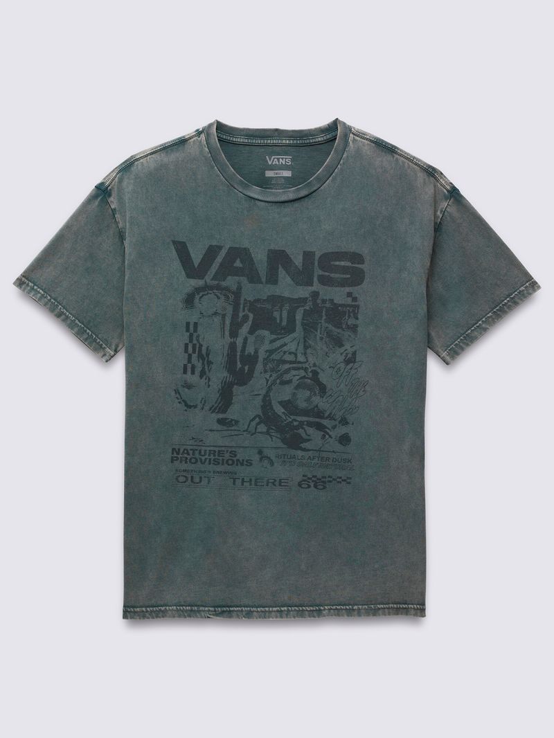 Polera-Manga-Corta-Mujer-Out-There-Oversized-Verde-Oscuro-Vans