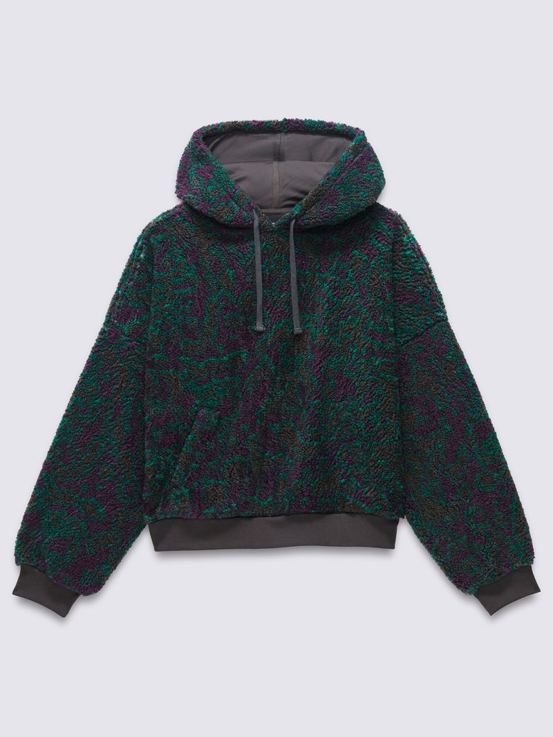 Poleron-Mujer-Collett-Boucle-Loose-Verde-Oscuro-Vans