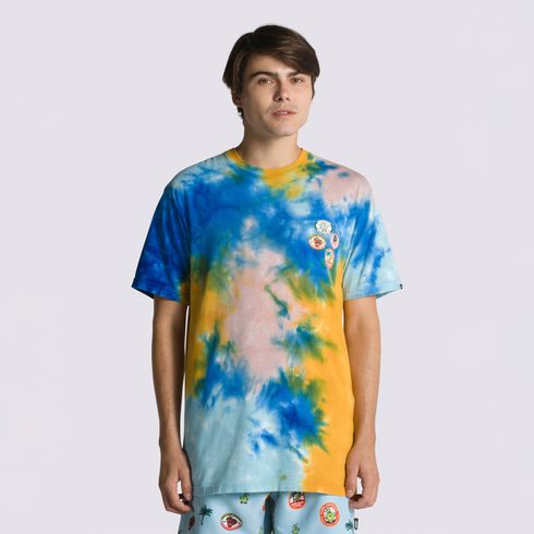 Polera Fresh Pear Tie Dye SS Tea Blue Glow-Vans Teal