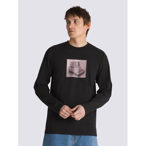 Polera Manga Larga Hombre Quick Service Ls Negro Vans