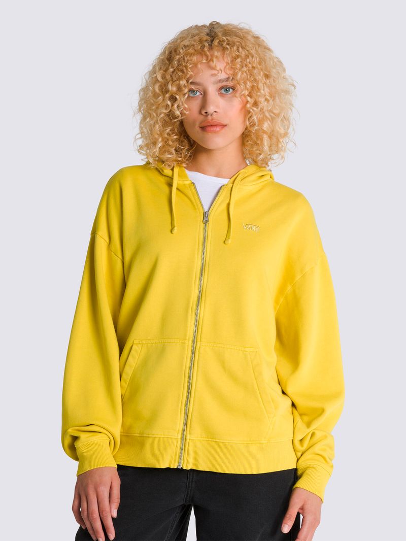 Poleron-Mujer-Everyday-Os-Zip-Hood-Mostaza-Vans