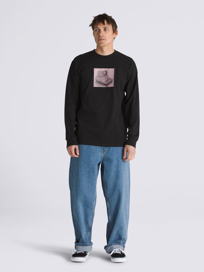 Polera-Manga-Larga-Hombre-Quick-Service-Ls-Negro-Vans