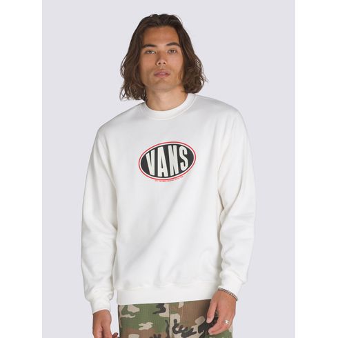 POLERON CASUAL HOMBRE SPRAY ON LOOSE CREW BLANCO VANS