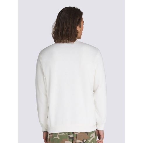 POLERON CASUAL HOMBRE SPRAY ON LOOSE CREW BLANCO VANS