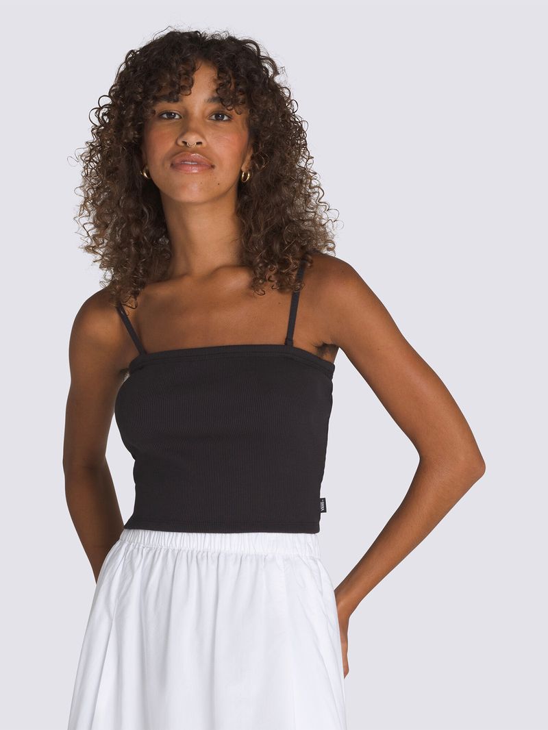 POLERA-S-M-CASUAL-MUJER-DREW-RIB-TUBE-TOP-NEGRO-VANS