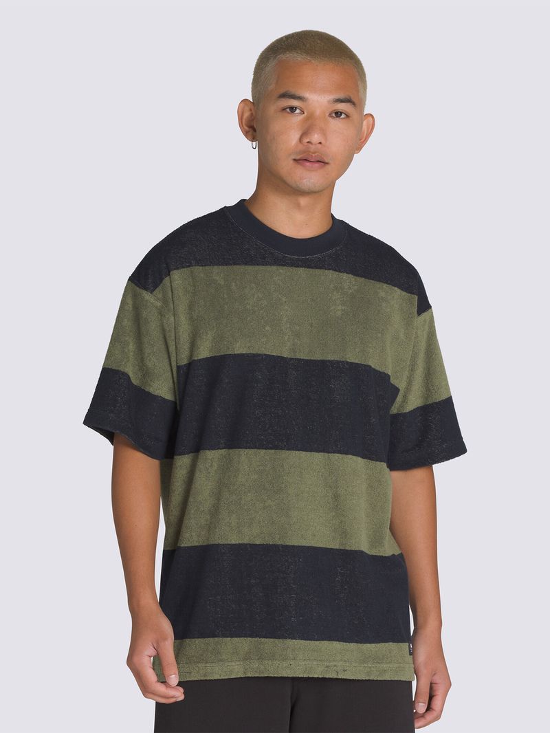 POLERA-M-C-CASUAL-HOMBRE-BERGMAN-STRIPE-SS-NEGRO-VANS