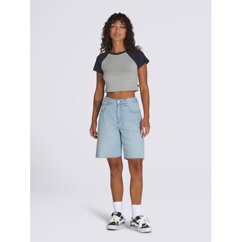 POLERA M/C CASUAL MUJER CLARE RAGLAN TEE GRIS VANS