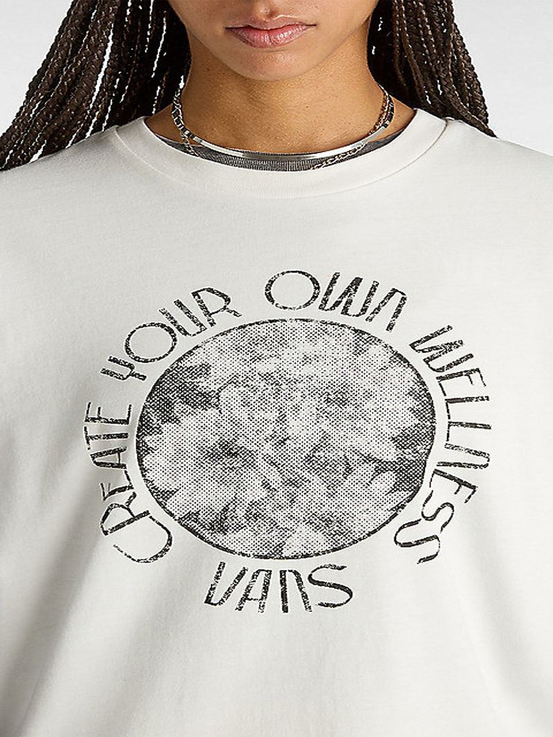 Polera Manga Corta Mujer Wellness Ss Bff Blanco Vans