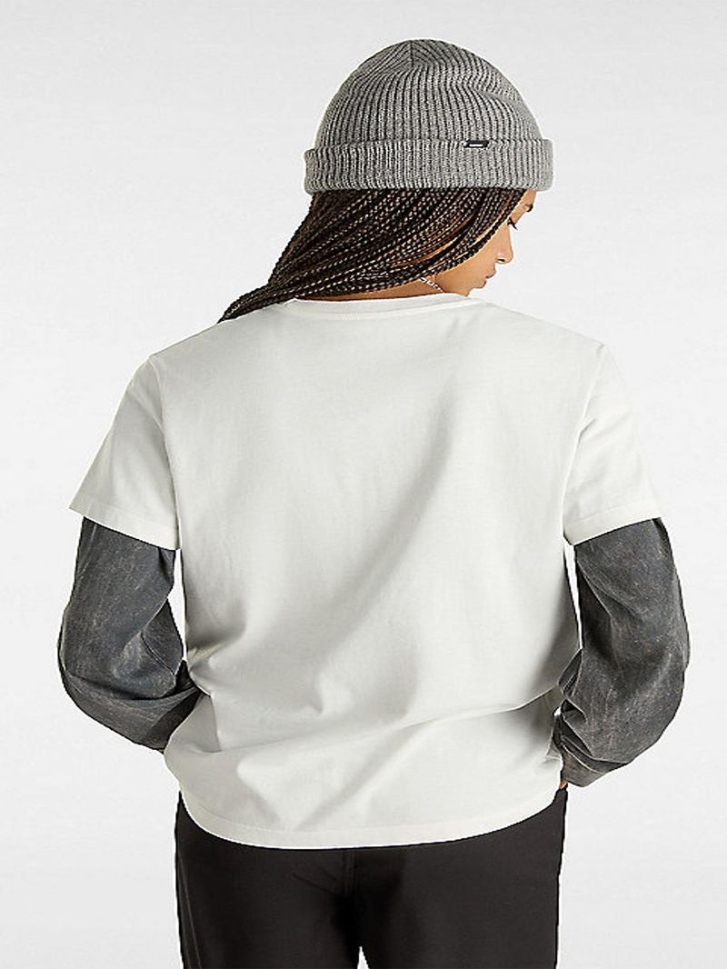 Polera Manga Corta Mujer Wellness Ss Bff Blanco Vans