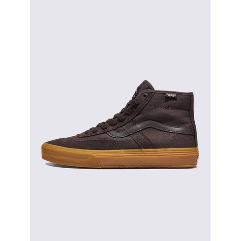 ZAPATILLA C/CANA UNISEX SKATE CROCKETT HIGH CAFÉ VANS
