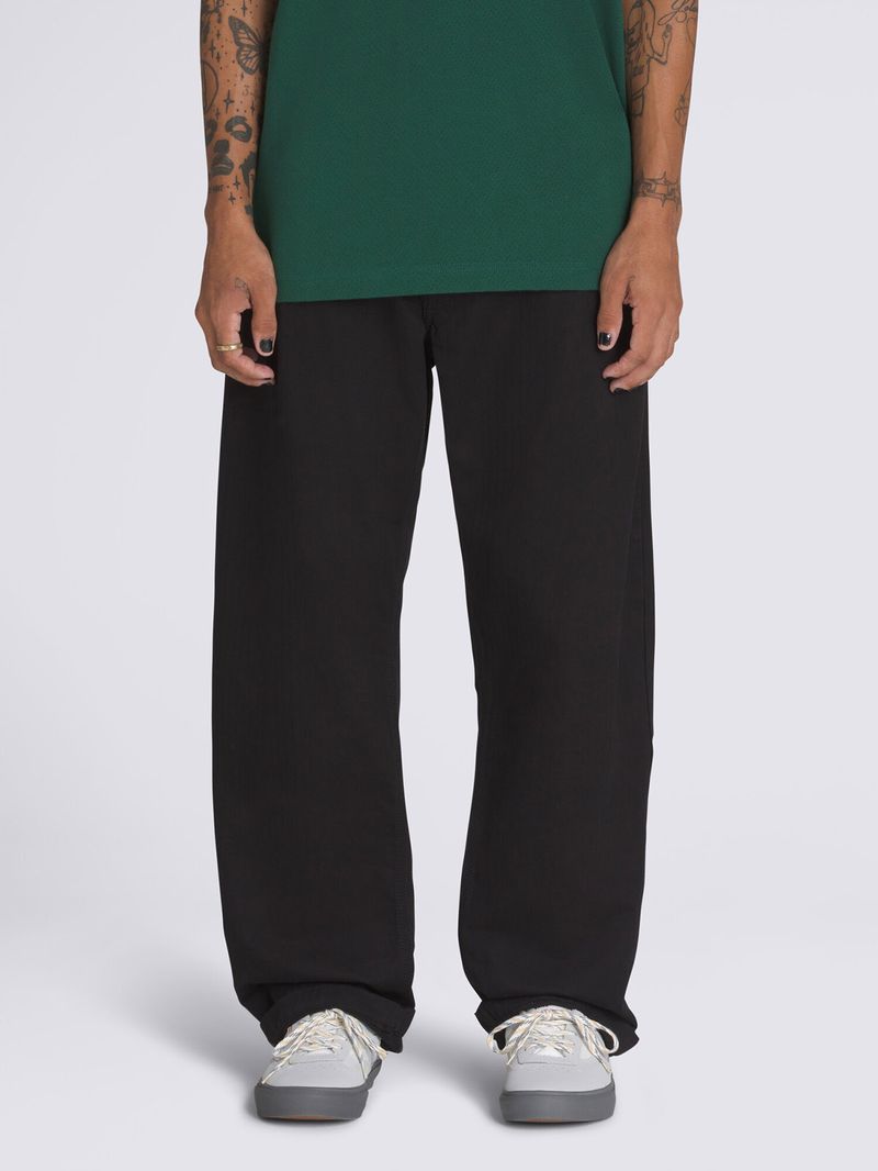 PANTALON HOMBRE SKATE LOOSE PLEATED  NEGRO VANS