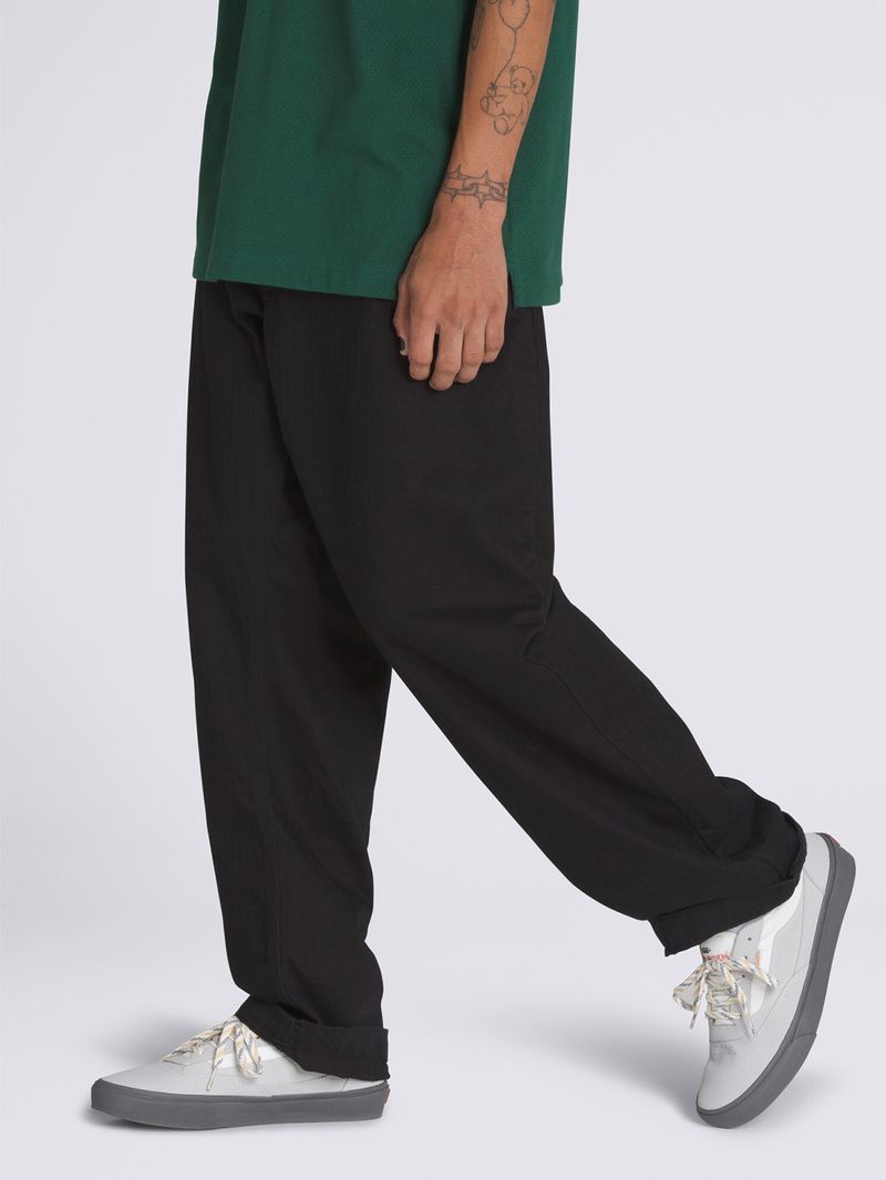 PANTALON HOMBRE SKATE LOOSE PLEATED  NEGRO VANS