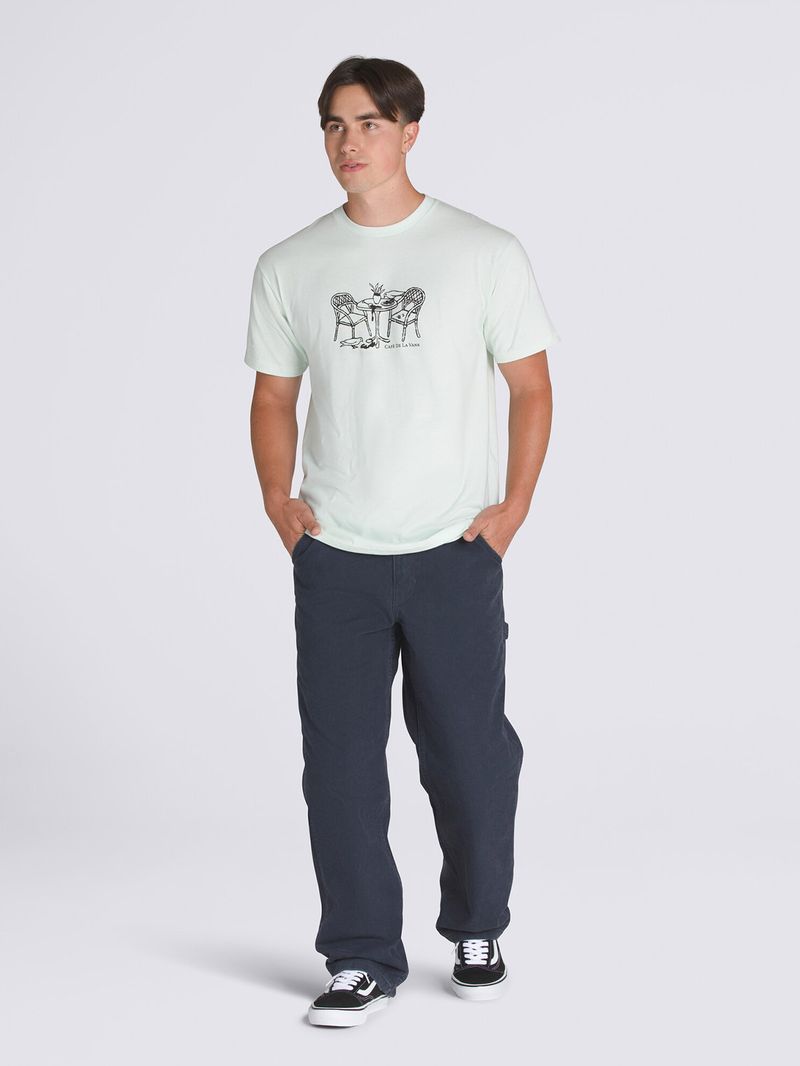 POLERA M/C HOMBRE CAFE DE LA VANS SS CELESTE VANS