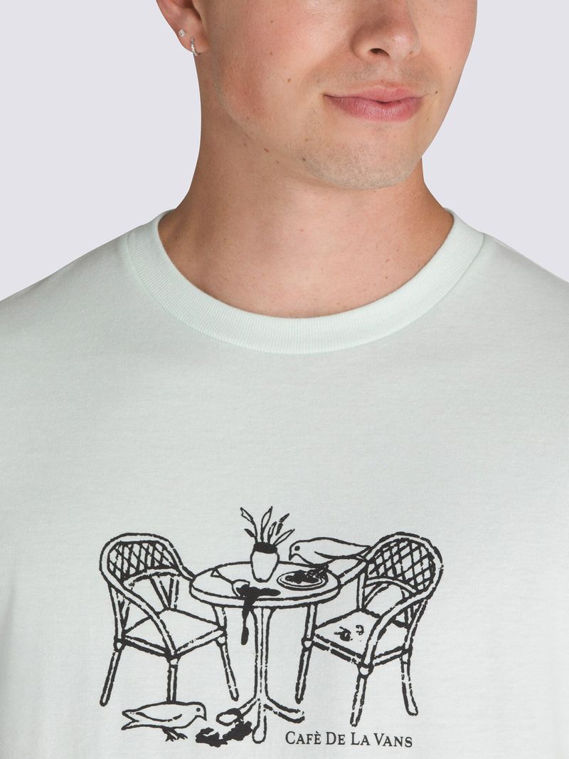 POLERA M/C HOMBRE CAFE DE LA VANS SS CELESTE VANS