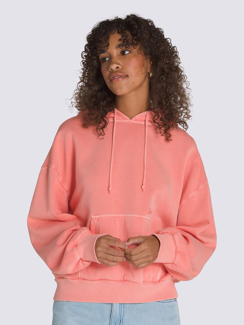 POLERON MUJER RETRO PO HOODIE ROSADO VANS