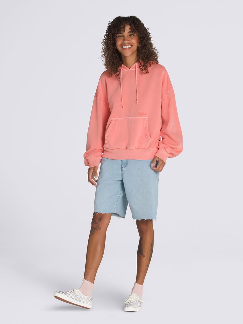 POLERON MUJER RETRO PO HOODIE ROSADO VANS