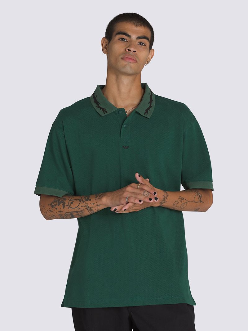 POLERA-M-C-HOMBRE-SKATE-MESH-POLO-VERDE-VANS