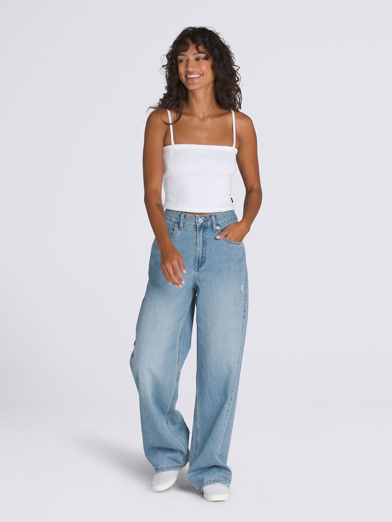 POLERA-S-M-MUJER-DREW-RIB-TUBE-TOP-BLANCO-VANS