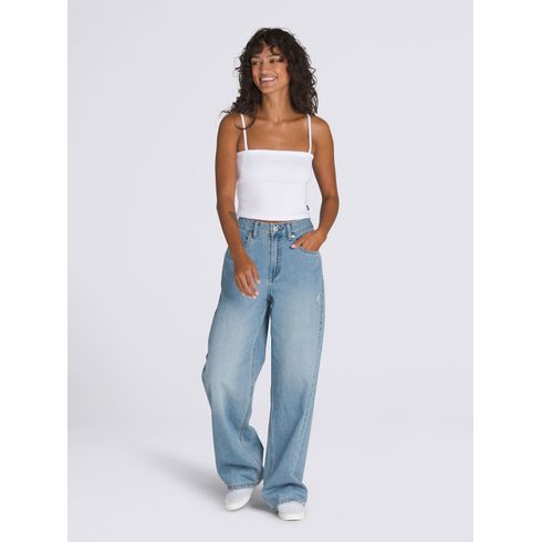 POLERA S/M MUJER DREW RIB TUBE TOP BLANCO VANS