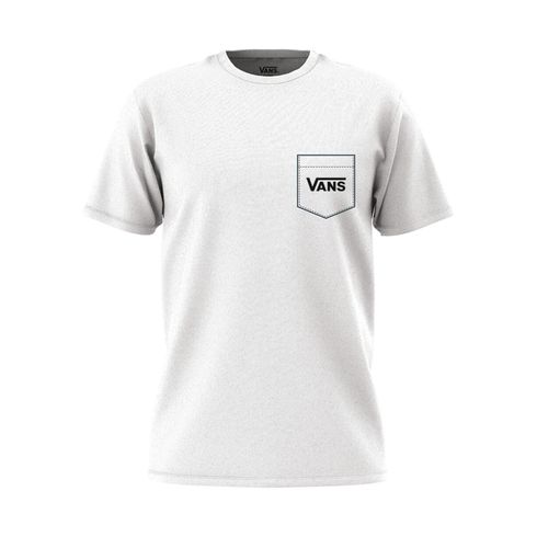 Polera Manga Corta Hombre Style 76 Back Ss Tee Blanco Vans