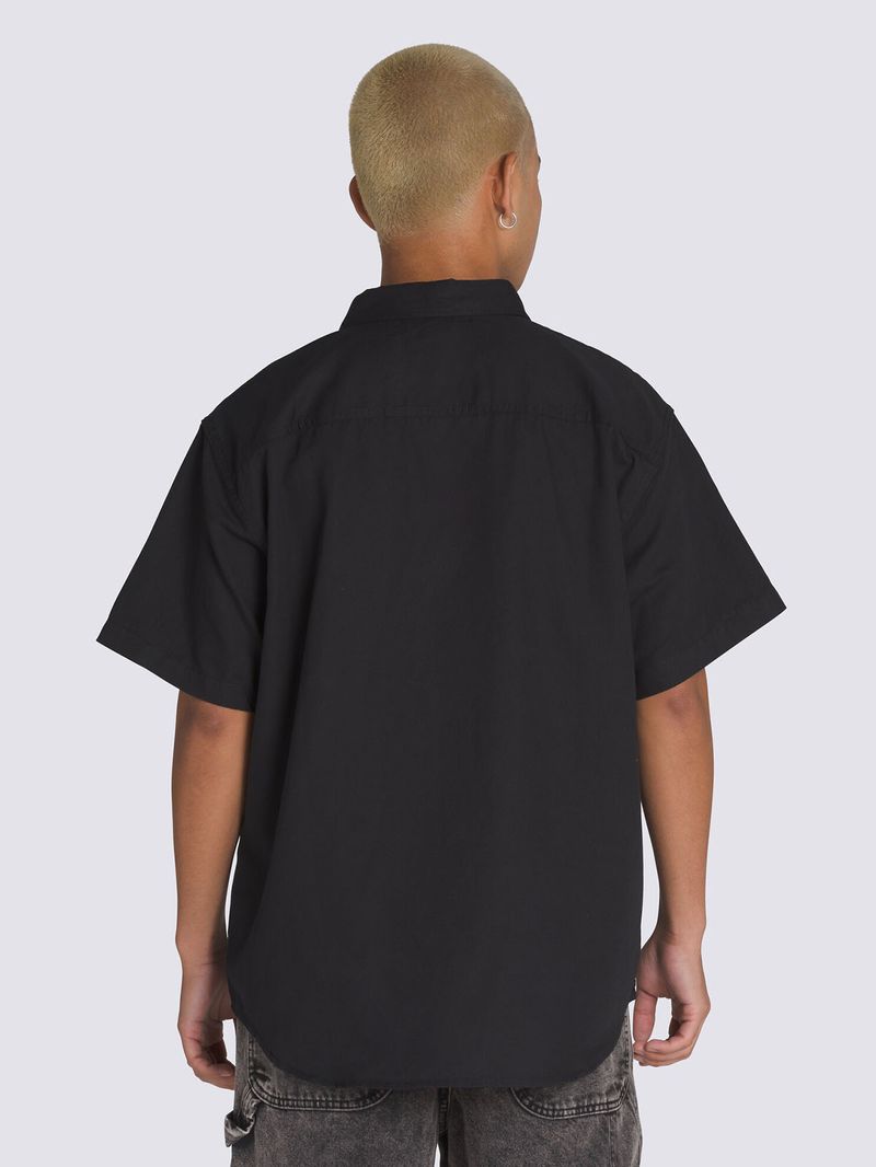 CAMISA M/C HOMBRE LAWSON SOLID SS WOVE NEGRO VANS