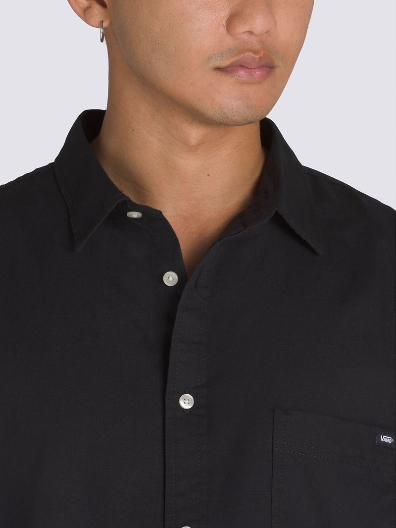 CAMISA M/C HOMBRE LAWSON SOLID SS WOVE NEGRO VANS