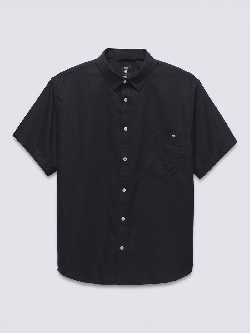 CAMISA M/C HOMBRE LAWSON SOLID SS WOVE NEGRO VANS