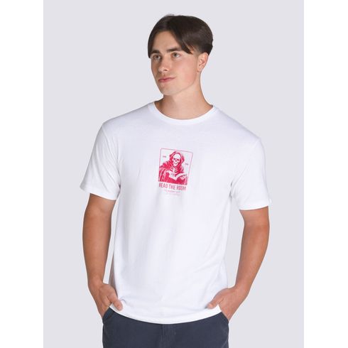 POLERA M/C HOMBRE READ THE ROOM SS BLANCO VANS