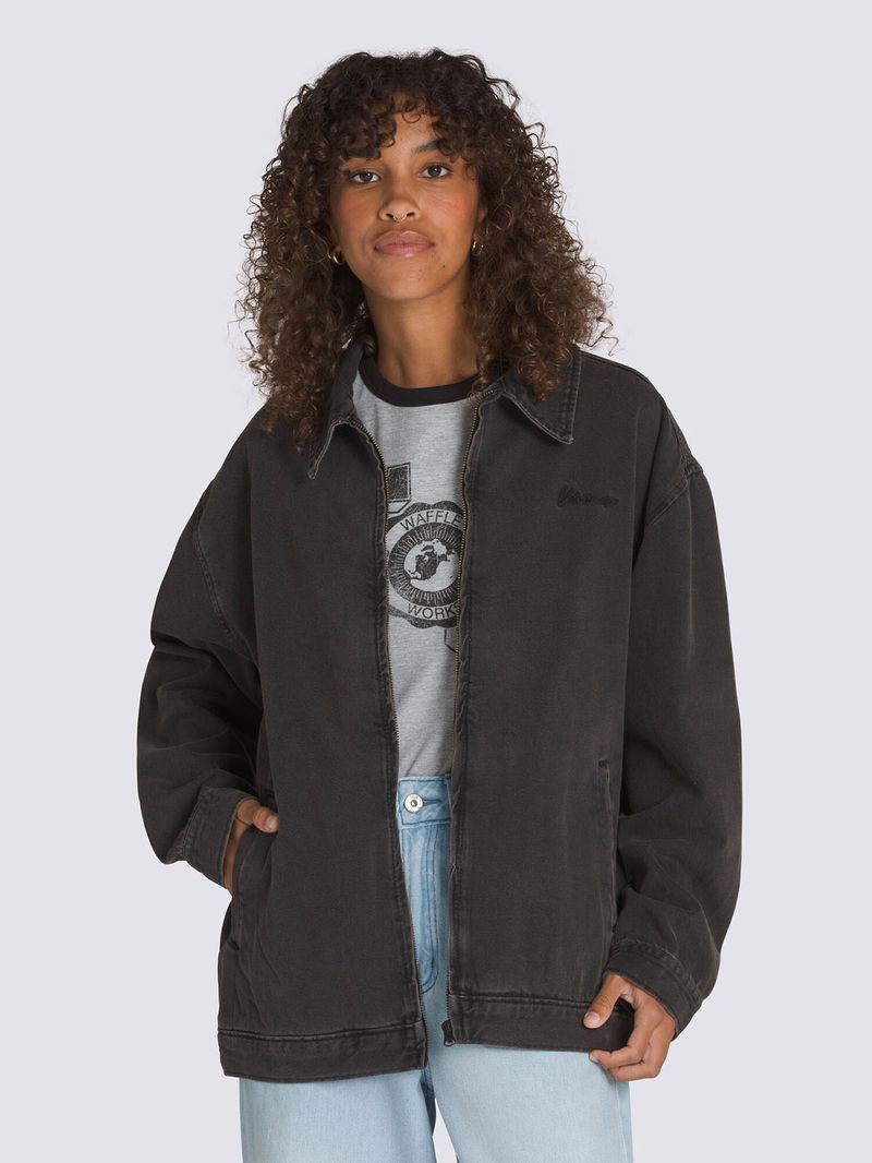 CHAQUETA-MUJER-PITSTOP-DENIM-METAL--NEGRO-VANS