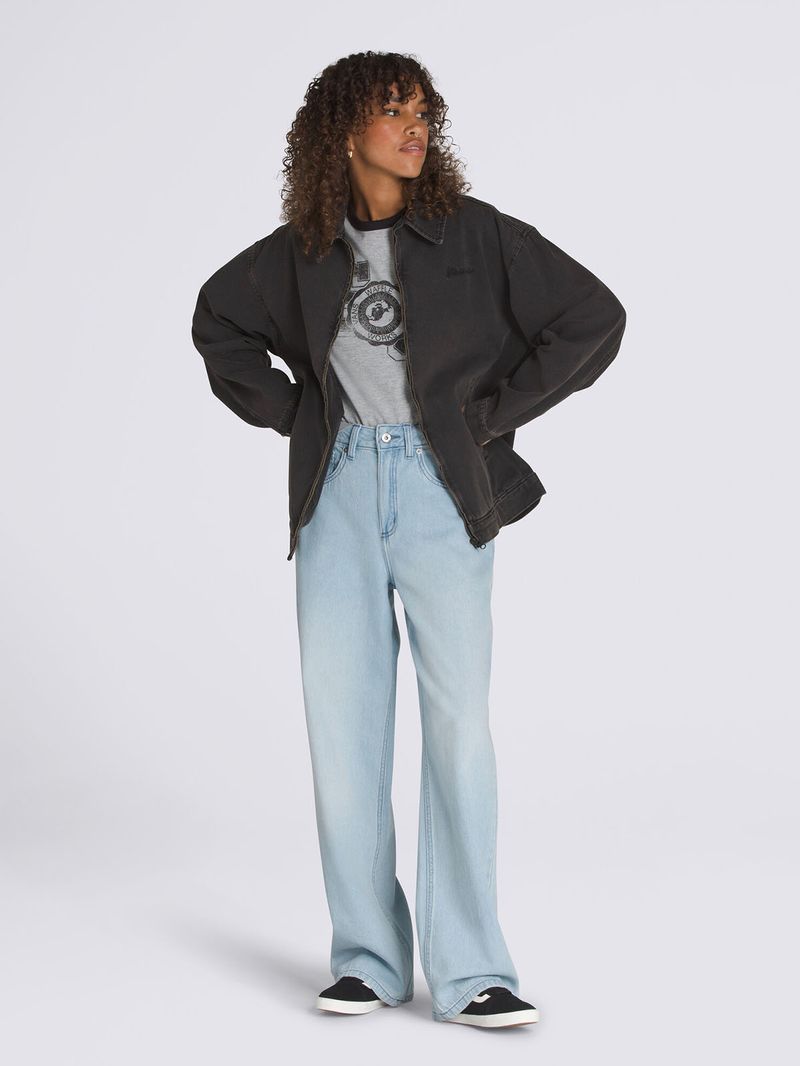 CHAQUETA-MUJER-PITSTOP-DENIM-METAL--NEGRO-VANS