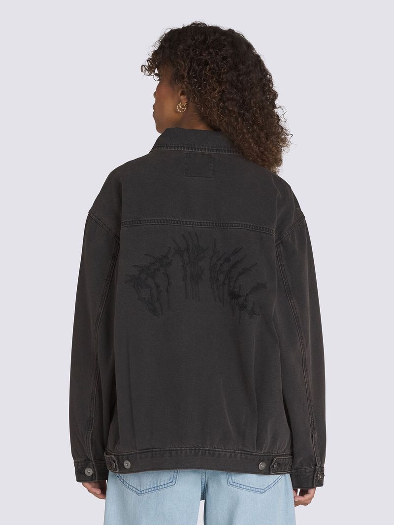 CHAQUETA-MUJER-PITSTOP-DENIM-METAL--NEGRO-VANS